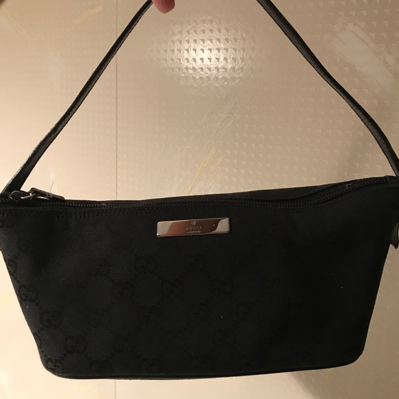 Gucci Boat Pouchette Handbag GG Canvas - Picture 2 of 2